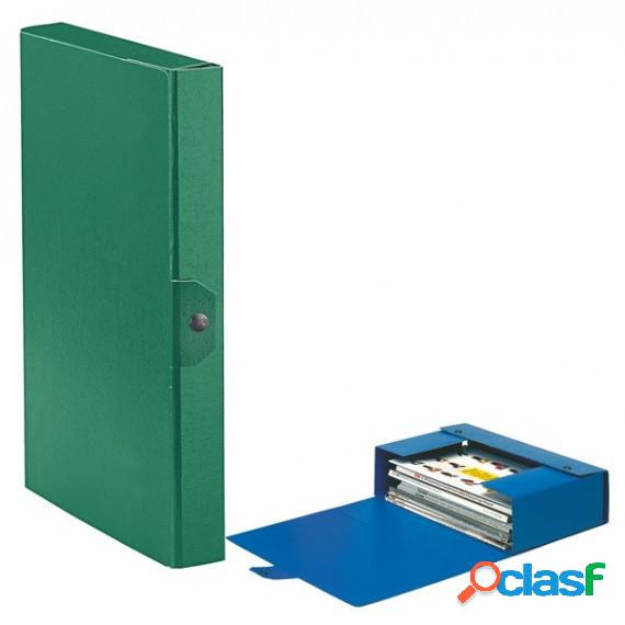 Scatola progetto Eurobox - dorso 4 cm - 25x35 cm - verde -