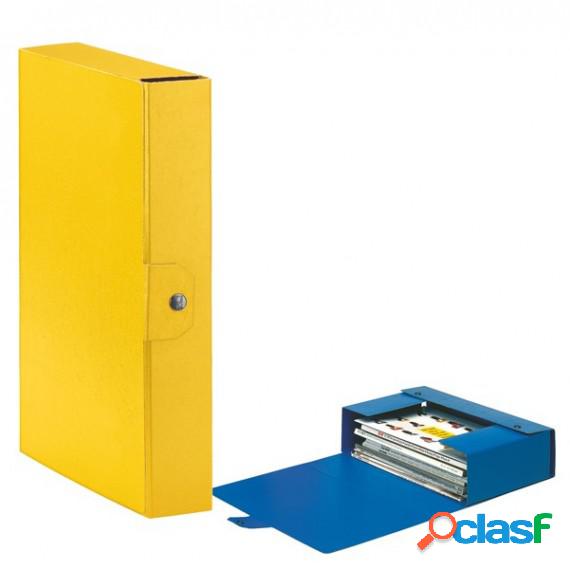 Scatola progetto Eurobox - dorso 6 cm - 25x35 cm - giallo -