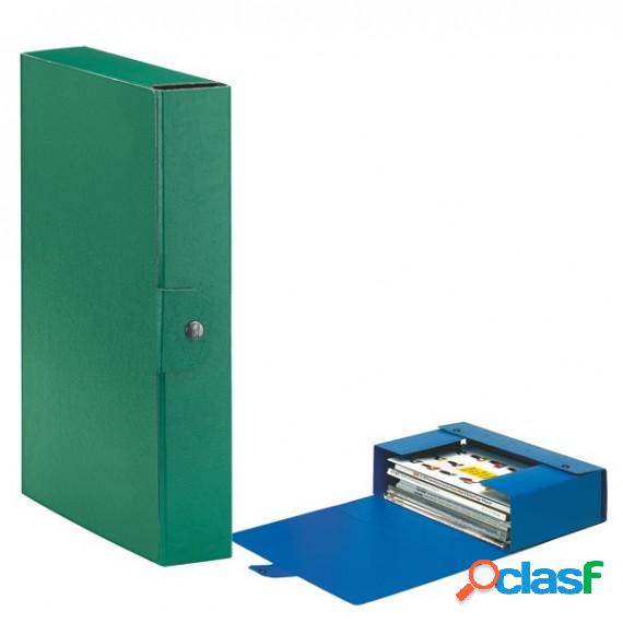 Scatola progetto Eurobox - dorso 6 cm - 25x35 cm - verde -