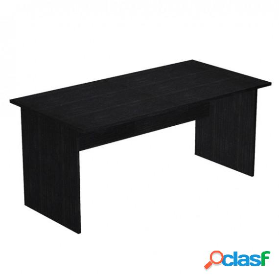 Scrivania Easy - lineare - 160x80x72 cm - nero venato -