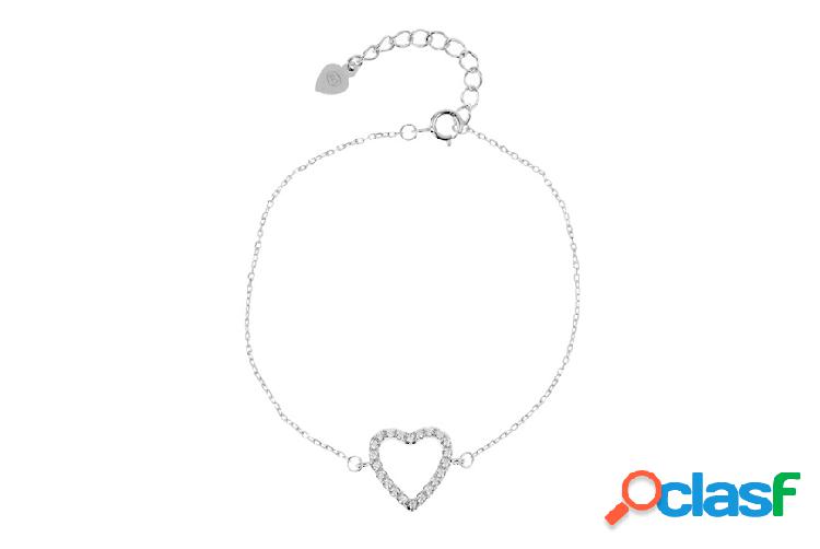 Selezione Zanolli Bracciale Cuore argento con zirconi