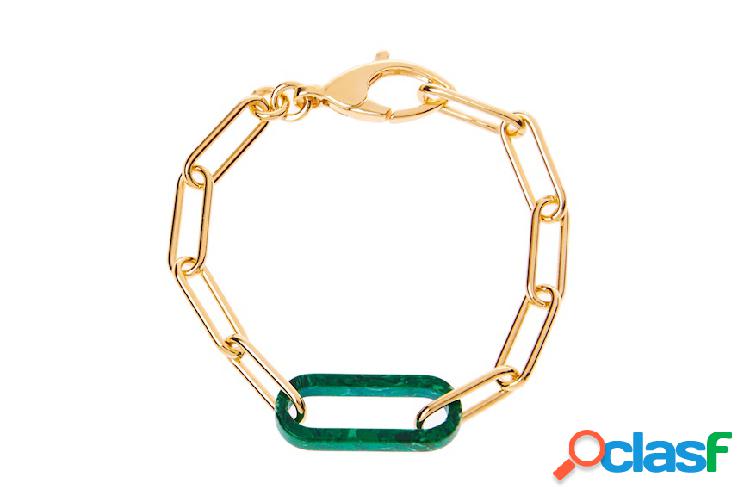 Selezione Zanolli Bracciale argento dorato con maglia ad