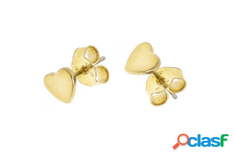 Selezione Zanolli Orecchini Mignon Cuore argento dorato