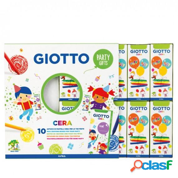 Set 10 astucci da 4 pastelli a cera - party gifts - Giotto