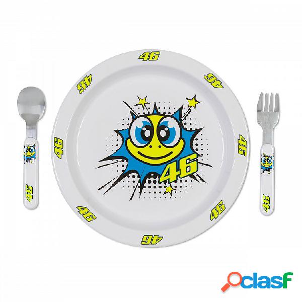 Set pappa bambino VR46 POP ART TARTA Bianco