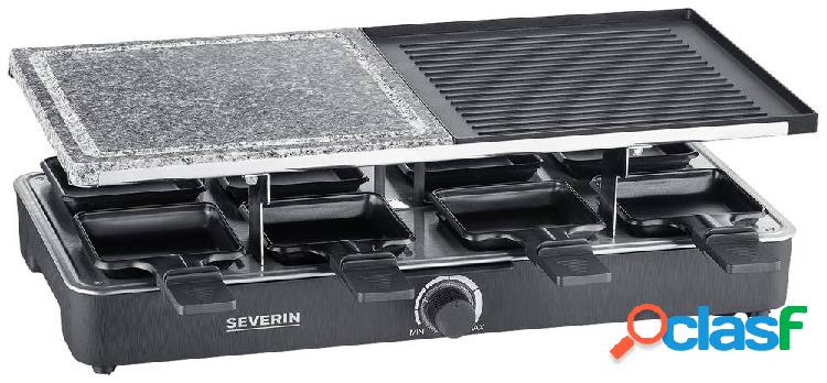 Severin 2376 Raclette 8 vaschette Nero