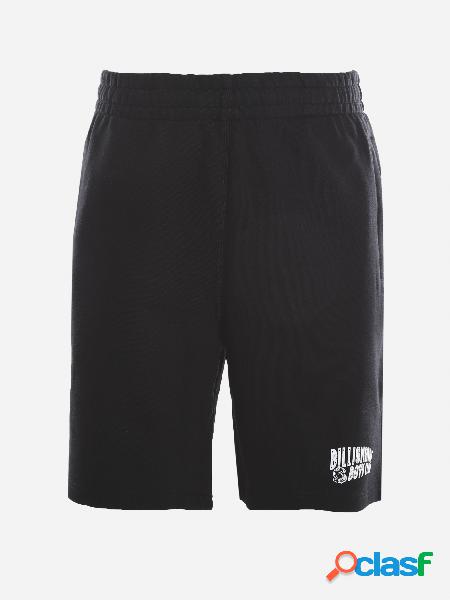Shorts in cotone con patch logo