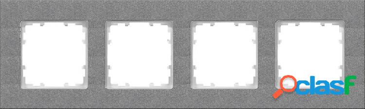 Siemens 4 vie Telaio di copertura Delta Carbone 5TG11142