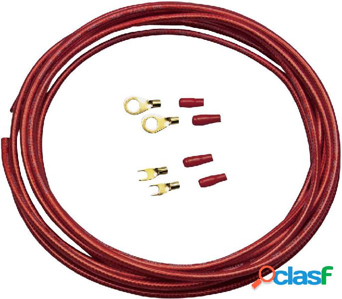 Sinuslive Kit cavo corrente HiFi per auto 6 mm² placcato