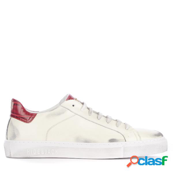 Sneaker Hide&Jack Sky bianca e rossa