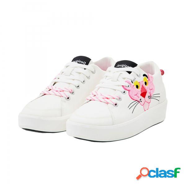 Sneakers Desigual Fancy Pink Panther Bianche Desigual -