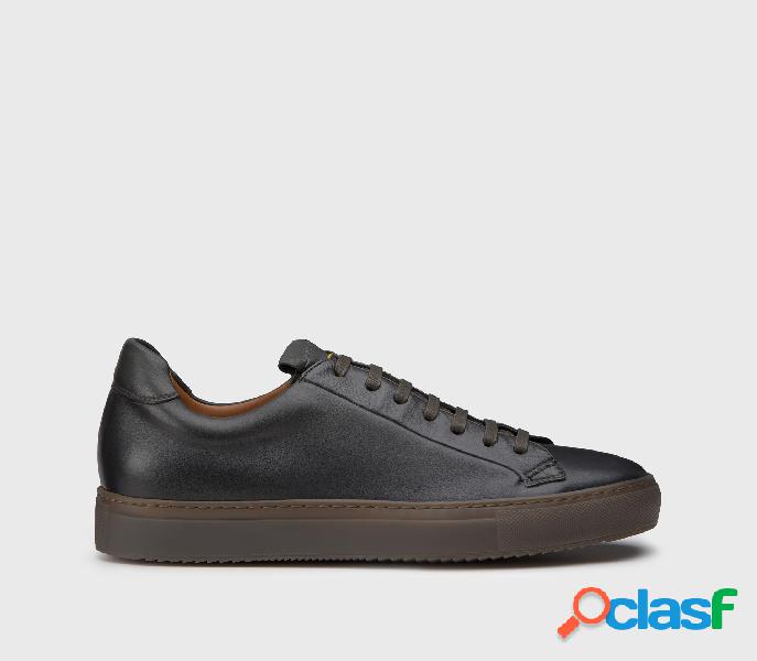 Sneakers in pelle verde "oliva" Verde 38_U