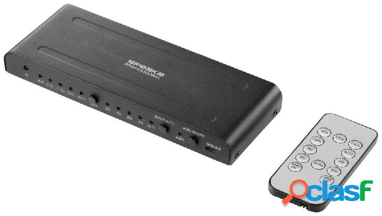 SpeaKa Professional SP-HDA-550 4 Porte Switch HDMI ARC
