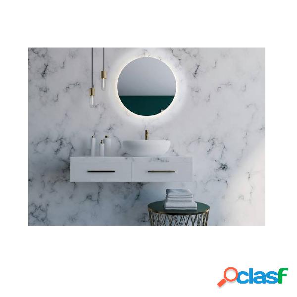 Specchio da parete 'Tondo Ambiente' con retro illuminazione