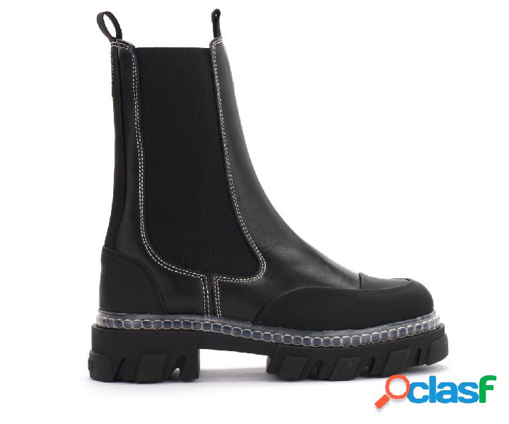 Stivaletto Mid Chelsea Ganni nero