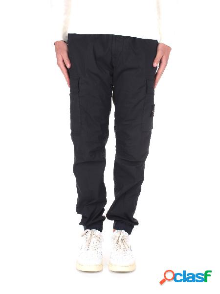 Stone Island Pantaloni Cargo Uomo Blu