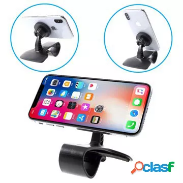 Supporto magnetico universale da auto per smartphone - nero
