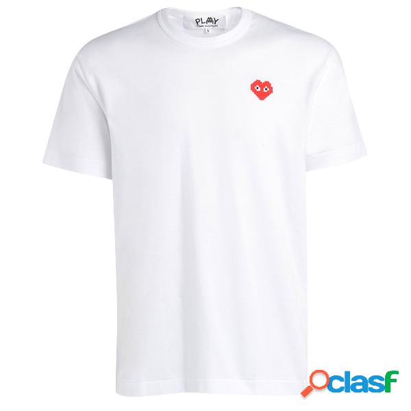 T-Shirt da uomo Comme Des Garçons play bianca