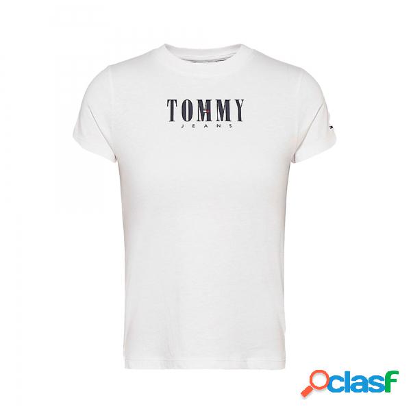 T-shirt Tommy Jeans Baby Ess Logo bianca Tommy Hilfiger -