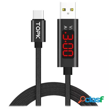 TOPK AC27 USB-C dati e cavo di ricarica con display LCD - 1