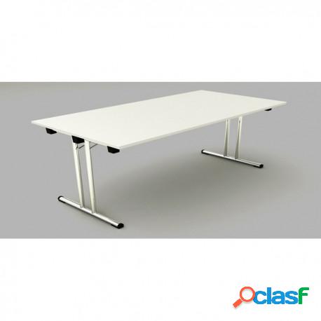 Tavolo Pieghevole 178X80Cm - H72Cm Bianco - Easy Fold