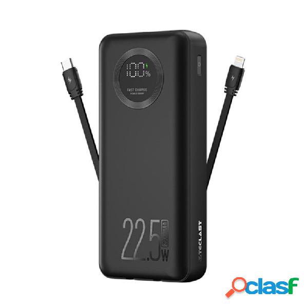 Teclast E20 Pro 22.5W 20000mAh Power Bank Cavo integrato LED