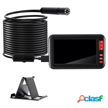 Telecamera per endoscopio HD impermeabile con display LCD e