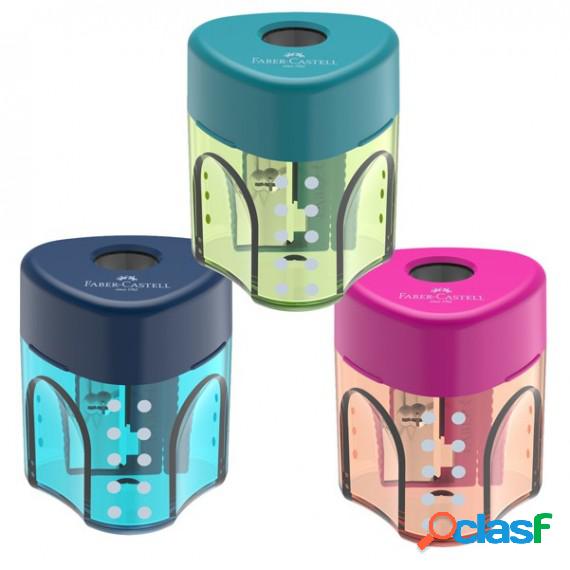 Temperamatite con contenitore - 1 foro - triangolare - con