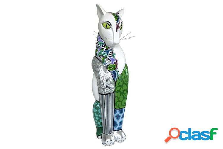 Toms Drag Gatto Guardian Cat L dipinto a mano azzurro bianco