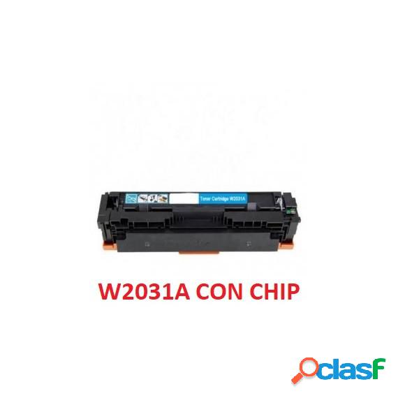 Toner W2031A Ciano Compatibile 415A Con Chip Per Hp Color