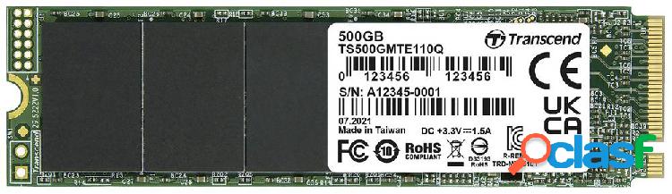 Transcend 110Q 500 GB SSD interno NVMe/PCIe M.2 PCIe NVMe