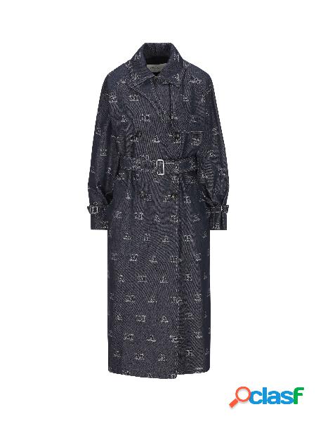 Trench in cotone jacquard