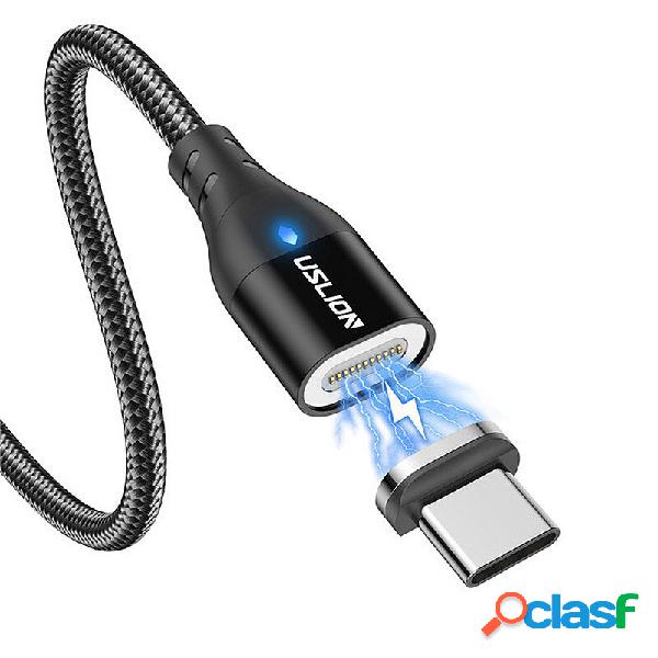 USLION 3A USB-A a Tipo-C cavo QC4.0 QC3.0/QC2.0 trasmissione