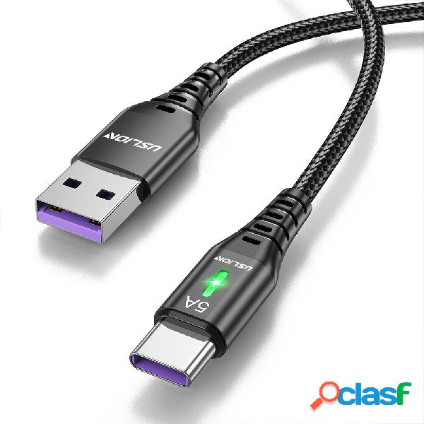 USLION 5A Cavo USB a Tipo-C QC SCP AFC PPS MTK PE