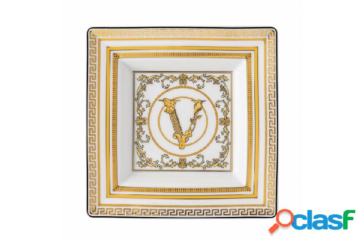 Versace Coppa quadra Virtus Gala porcellana bianco bianco