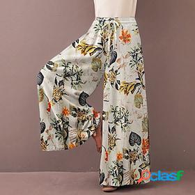 Womens Culottes Wide Leg Trousers Slacks Pants Trousers