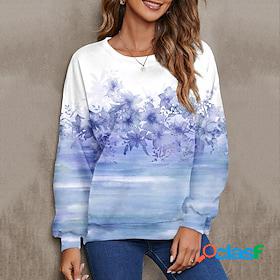 Women's Sweatshirt Pullover Print Active Streetwear Pink