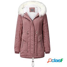 Womens Winter Jacket Parka Outdoor Daily Wear Vacation Going