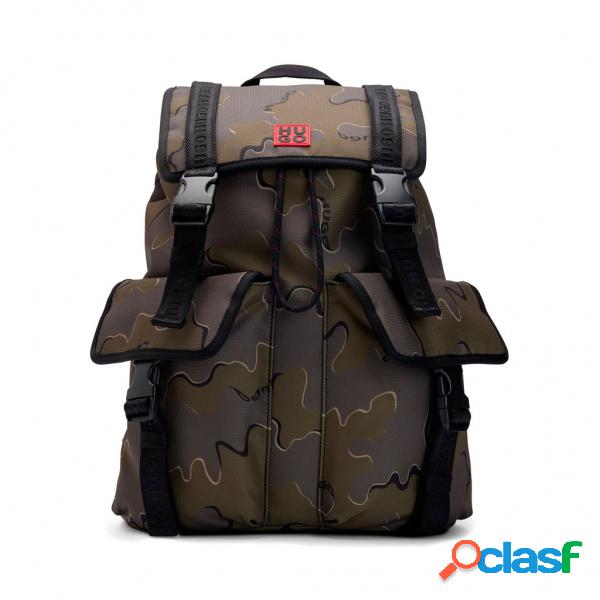 ZAINO CON STAMPA CAMOUFLAGE E LOGO Hugo Boss Zaini