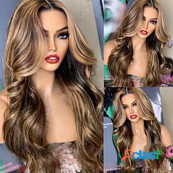 capelli umani 13x4 parrucca anteriore in pizzo parte libera