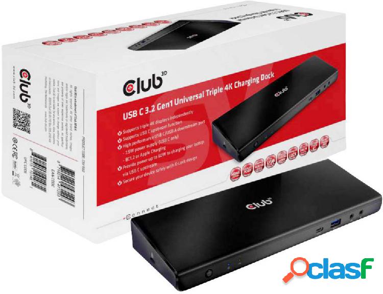 club3D CSV-1562 Notebook Dockingstation USB-C® Adatto per