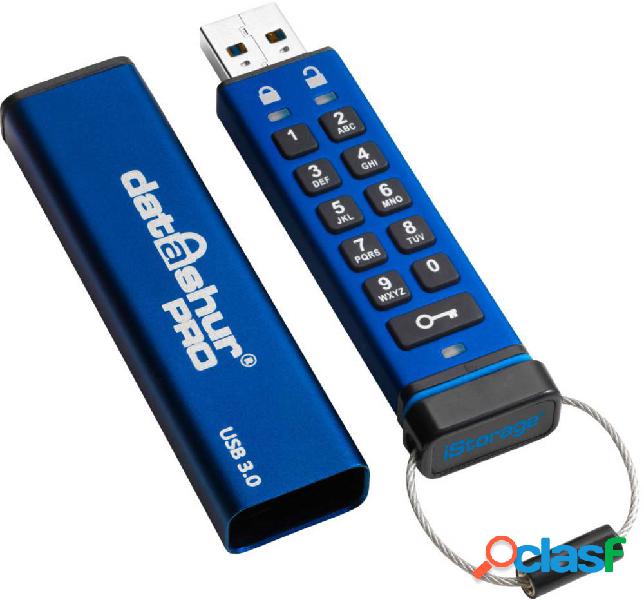 iStorage datAshur® PRO Chiavetta USB 8 GB Blu