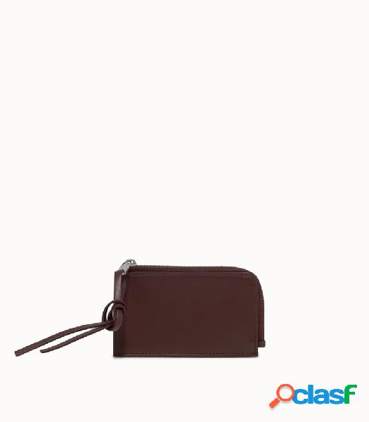 jil sander portafoglio in pelle colore marrone