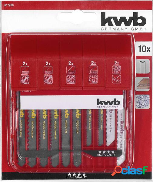 kwb 617230 Kit di lame per seghetto alternativo kwb Jigger