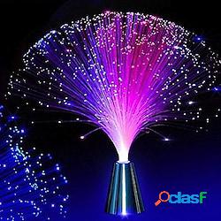 multicolor led fibra ottica lampada luce decorazione