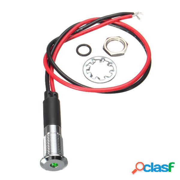 12V 8mm LED Luce di avvertimento dellindicatore del pannello