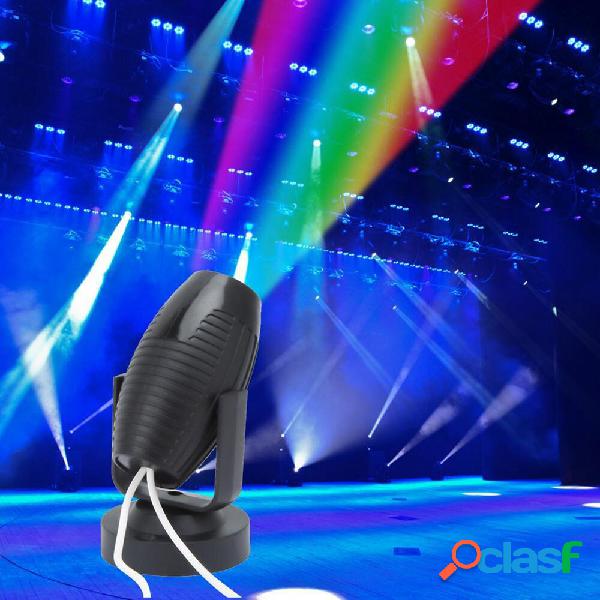 1W RGB LED Colorful Stage lampada Black Shell Spot Light per