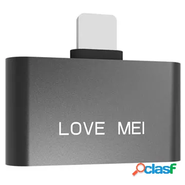 Adattatore Lightning Love Mei - iPhone X/8/8 Plus - Nero