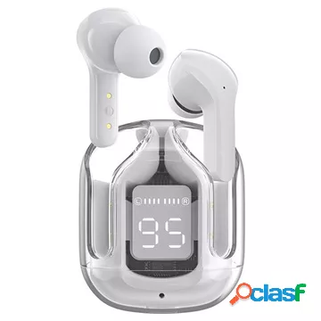 Auricolari True Wireless Stereo Acefast Crystal T6 - Bianchi