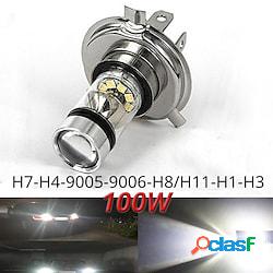 Auto LED Luce da lavoro H7 H4 H11 Lampadine 1000 lm 100 W